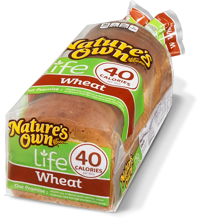  40 Calories Wheat Natures Own Own Sugar Free Bread Png Slice Of Bread Png