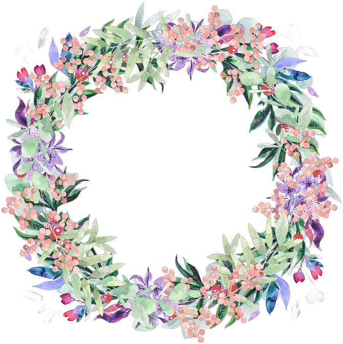  Wreath Watercolor Floral Clear Background Watercolor Flowers Transparent Png Floral Wreath Png