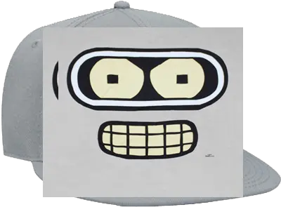  Bender Futurama Wool Blend Snapback Flat Bill Hat Bender Futurama Face Png Futurama Logo