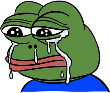  Download Pepe Sad Crying Png Pepe Cry Png Pepe Transparent Background