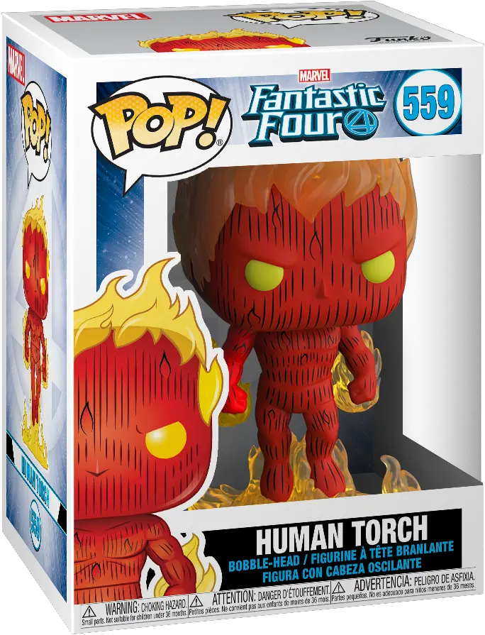  Pop Fantastic Four Human Torch Vinyl Pop Human Torch Png Human Torch Png