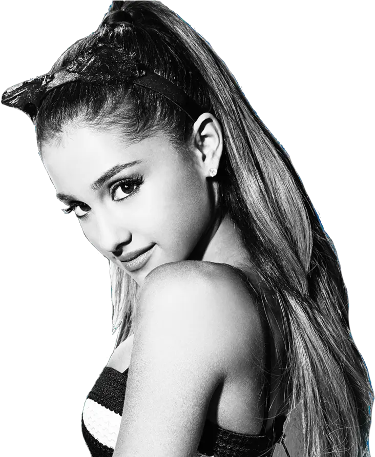  Dangerous Woman Arianna Grandw Black White Png Ariana Grande Transparent Background