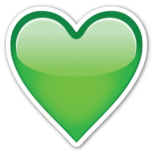  Green Heart Emoji Png Sticker Emoji Purple Heart Hearts Emoji Png