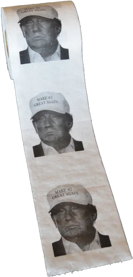  Donald Trump Toilet Paper Make 2 Great Again Printedtpcom Poster Png Donald Trump Transparent Background