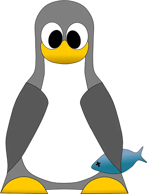  Tux Penguin Computer Linux Fish Icon Public Domain Fish Clip Art Png Fish Icon Png