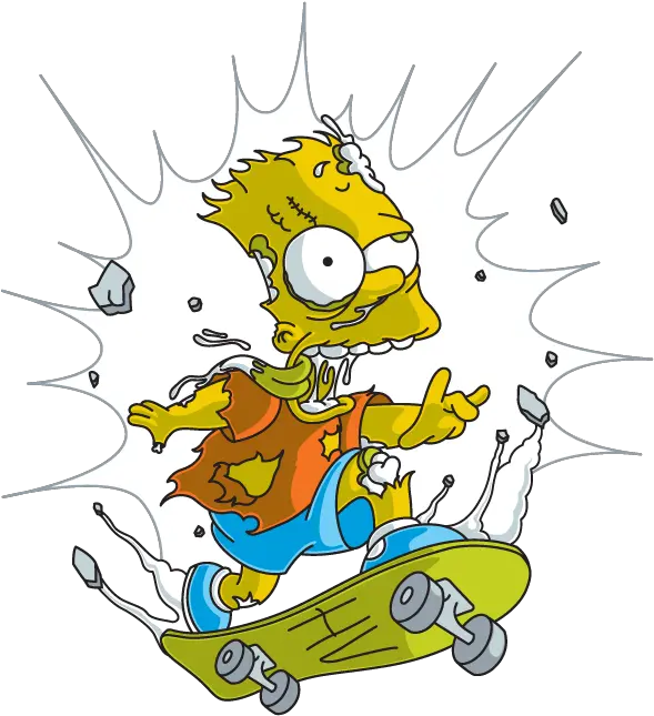  Bart Simpson Supreme Png Image Bart Simpson Skateboard Bart Simpson Png