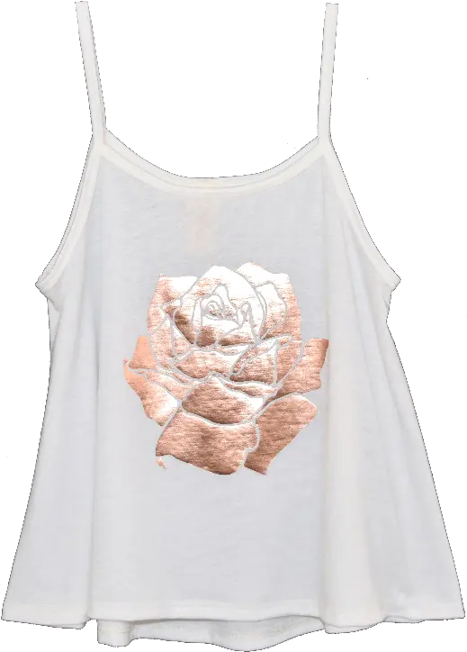  Rose Gold Foil Print Tank Gold Full Size Png Active Tank Rose Gold Png