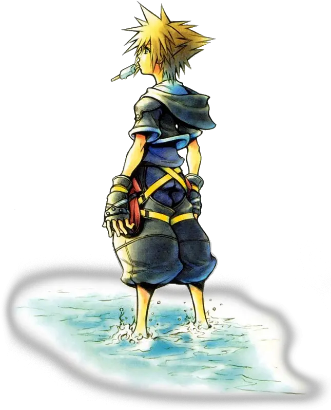  Kingdom Hearts 2 Sora Art Sora Kingdom Hearts 2 Cover Png Kingdom Hearts Transparent