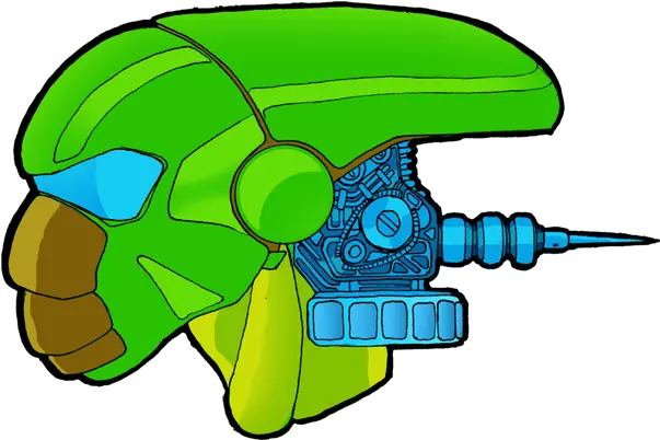  Green Robot Head Clip Art Png Robot Head Png