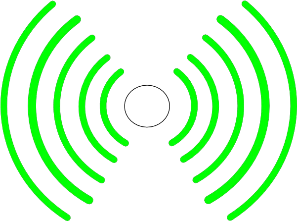  Radio Waves Clip Art Sound Wave Green Png Radio Waves Png