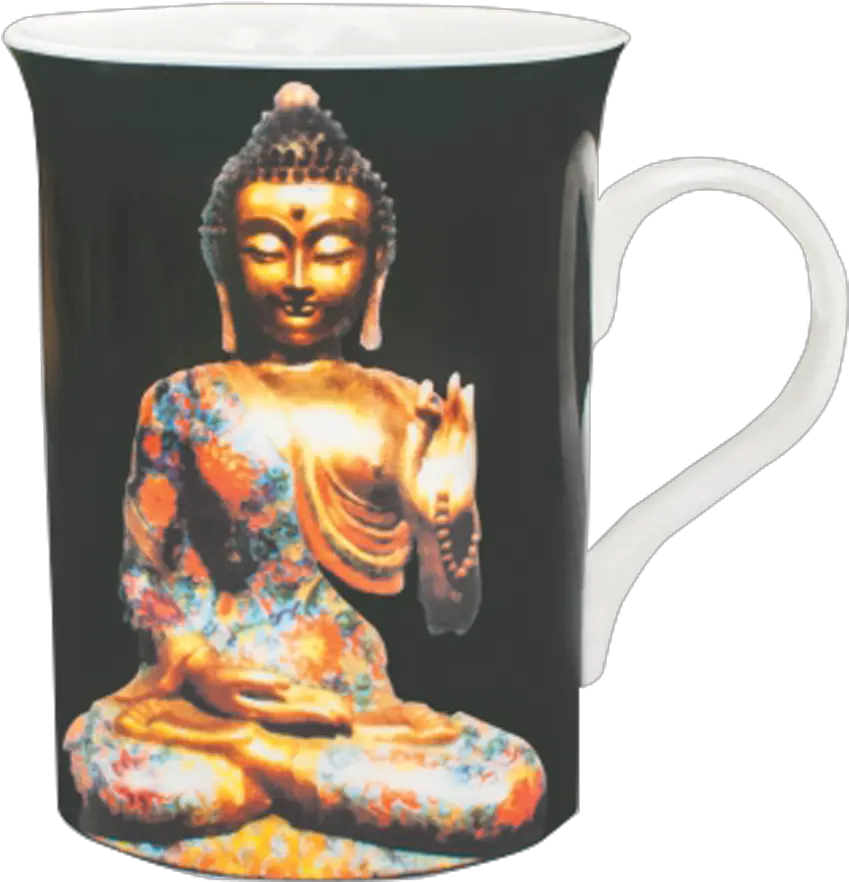  Claycraft Bone China Coffeemilk Mug Buddha With Black Background 350 Ml Mug Png Cup Of Coffee Transparent Background