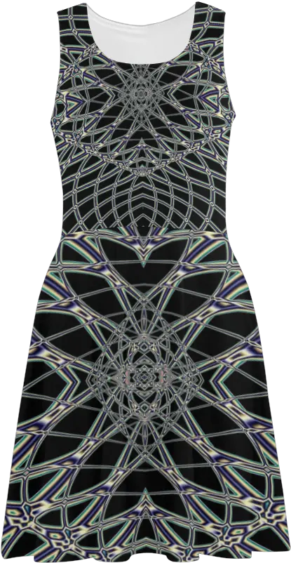  Fishnet Fractal Abstract Atalanta Sundress Model D04 Id D451259 Day Dress Png Fishnet Pattern Png