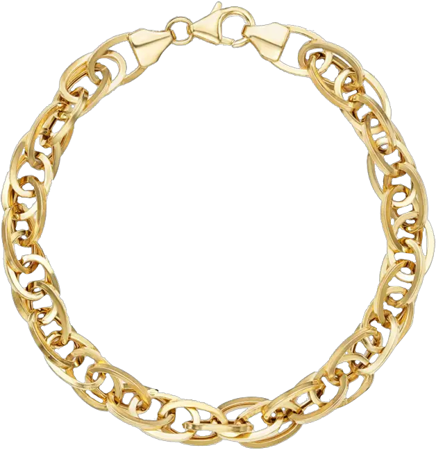  14k Yellow Gold Oval Links Chain Bracelet 100 Exclusive Solid Png Gucci Icon Thin Band Ring