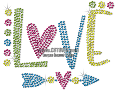  Lovely Love Arrow Neon Rhinestud For Children Cstown Girly Png Neon Arrow Png