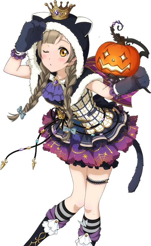  Download Hd S Love Live Honoka Love Live Halloween Cards Png Eli Ayase Transparent