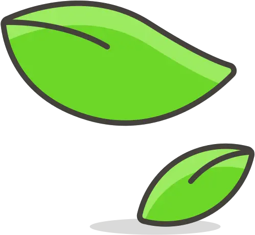  Leaf Fluttering In Wind Free Icon Of Hoja Emoji Png Leaf Emoji Png