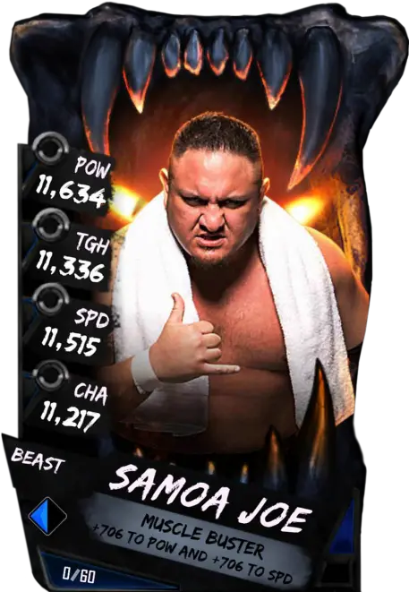  Samoa Joe Wwe Supercard Season 2 Debut Wwe Supercard Charlotte Flair Wwe Supercard Png Samoa Joe Png