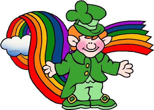  Patricku0027s Day Clip Art By Phillip Martin Leprechaun Rainbow Clipart Png Leprechaun Transparent