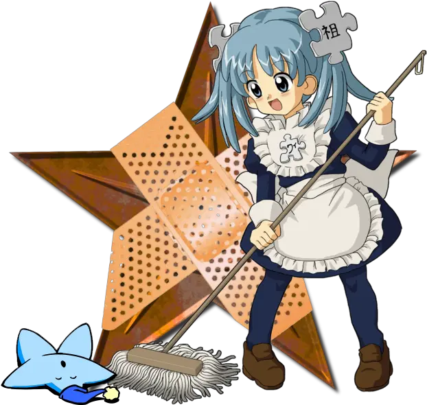  Barnstar Anime Manga 4 House Anime Girl Cleaning Png Anime Tears Png