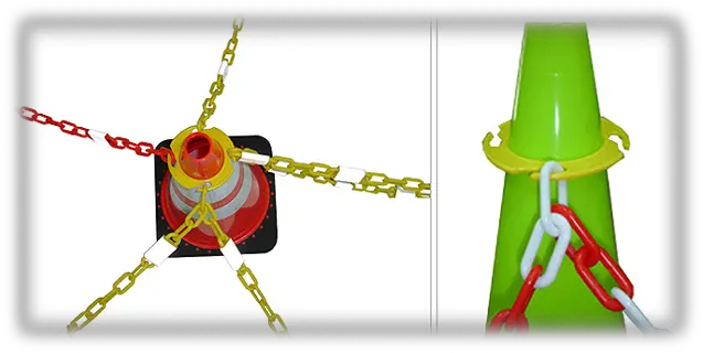  Chain Post Plastic Chain And Stanchion Post Manufacturer Chain Png Traffic Cone Png