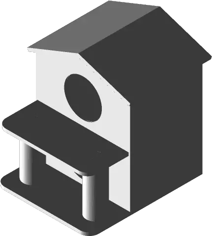  Cat House Assembly 3d Cad Model Library Grabcad Horizontal Png Bird House Icon