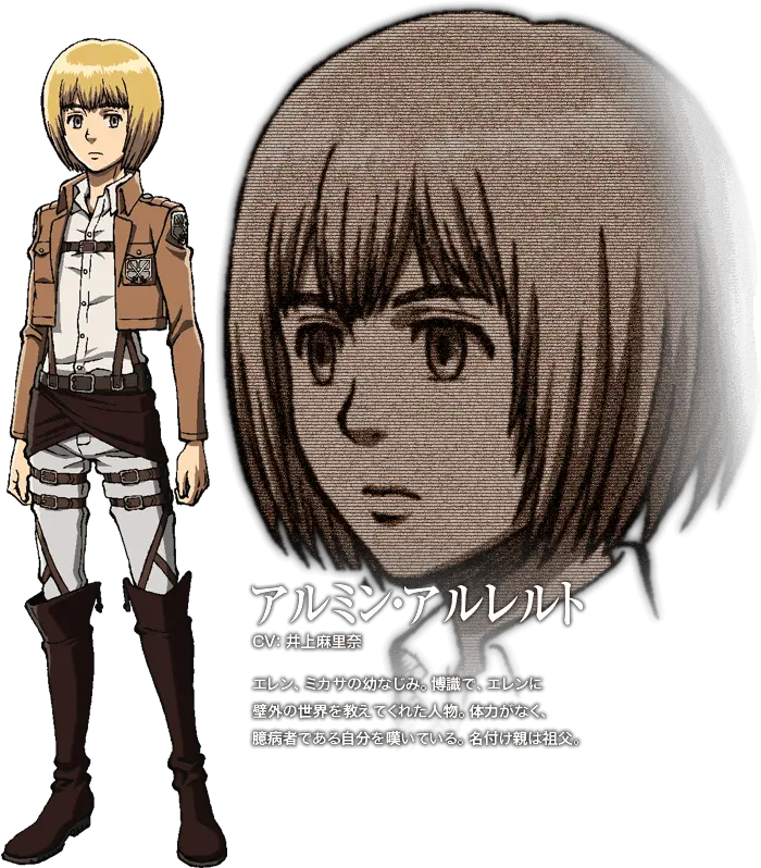  Attack Attack On Titan Yellow Hair 2080881 Aot Armin Png Attack On Titan Png