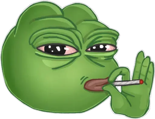  Pepe The Frog Youtube Sticker Telegram Pepe Joint Png Pepe The Frog Transparent