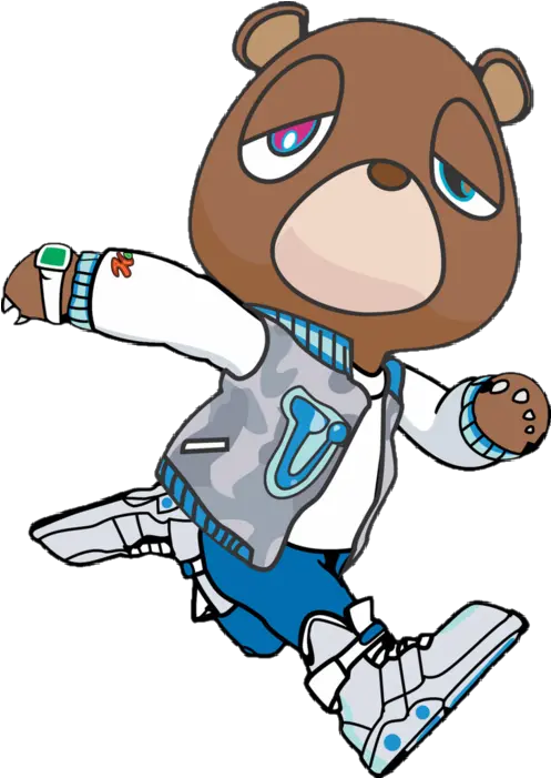  Download Unfollow Dropout Bear Art Png Kanye West Transparent