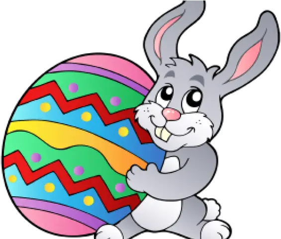  Easter Bunny Clipart Comic Easter Bunny With Egg Png Bunny Png