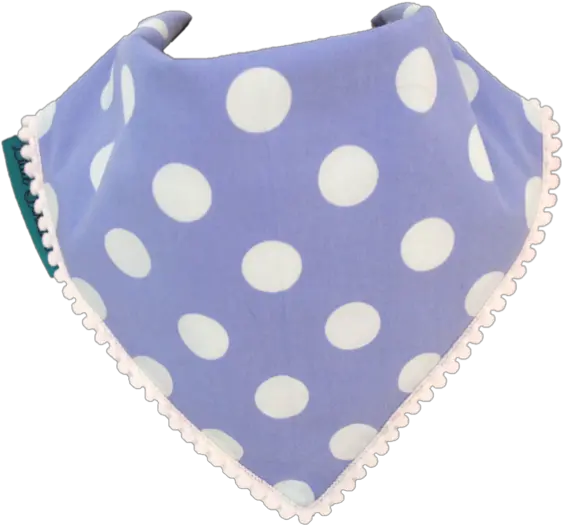  Polka Dot Bib Blue And White With White Border Little Farasha Purple Png White Polka Dots Png