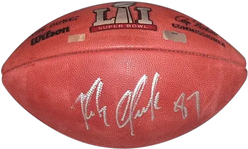  Rob Gronkowski Autographed Ball Super Bowl Li U2013 U2013 Radtke Png Rob Gronkowski Png