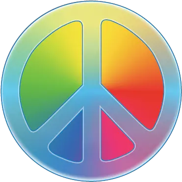  Colourful Peace Sticker Color Del Simbolo De La Paz Png Peace Sign Logo