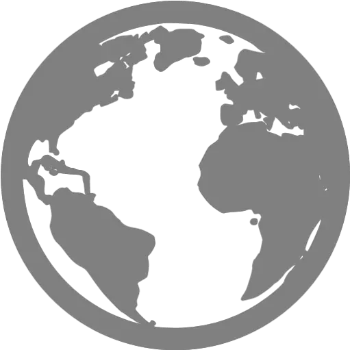  Gray Globe 2 Icon Transparent Earth Icon Png Earth Icon Png