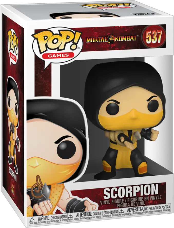  Scorpion Vinyl Mortal Kombat Funko Pop Png Mortal Kombat Scorpion Png