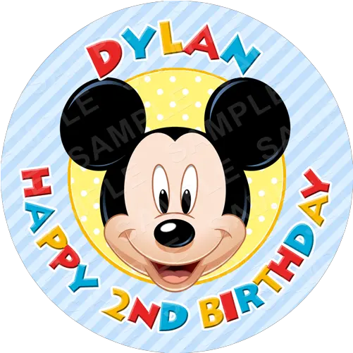  Mickey Mouse Mickey Mouse Edible Cake Topper Png Mickey Mouse Clubhouse Png