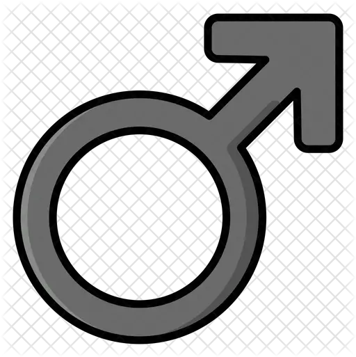  Male Symbol Icon Of Colored Outline Transparent Gender Symbols Png Male Symbol Png