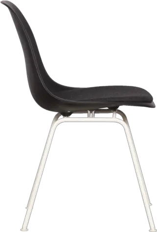  Eames Upholstered Molded Shell Side Chair U2013 Black With Panda Solid Png Shell Stores Icon