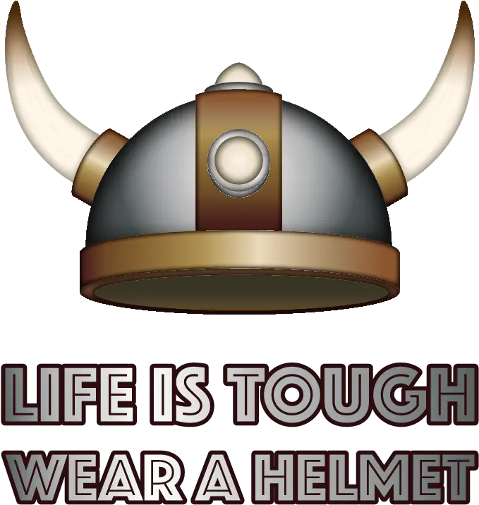  Emoji U2013 The Official Brand Life Is Tough Wear A Helmet Teapot Png Viking Helmet Logo