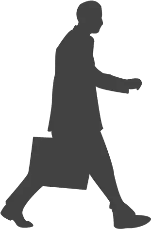  Business Executive Walking Silhouette Transparent Png Silhouette Man Walking With Briefcase Wheelchair Silhouette Png
