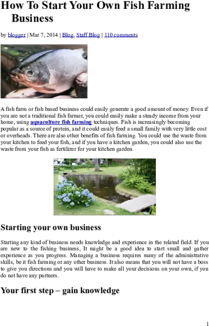  Doc How To Start Your Own Fish Farming Business Am Rose Png Skype Icon