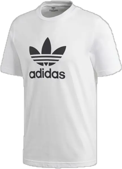  Originals Trefoil Logo Mens White White Adidas Shirt Mens Png Adidas Leaf Logo