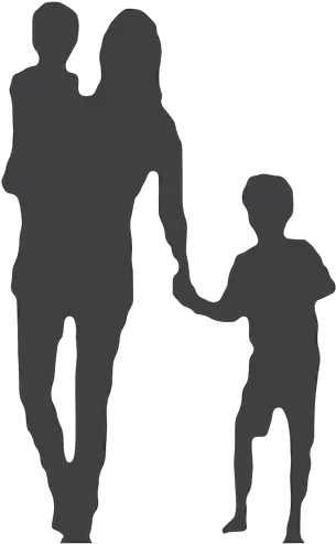  Pin Silhouette Mother And Kids Png Person Silhouette Png