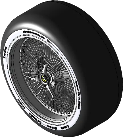  Lowrider Rim 3d Cad Model Library Grabcad Formula One Tyres Png Lowrider Png