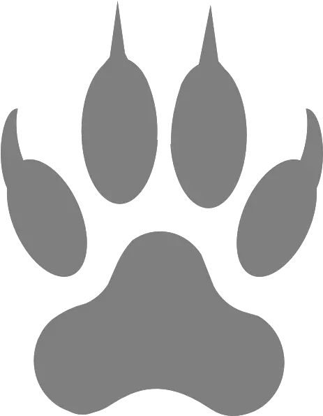  Gray Paw Print Clip Art Gray Wolf Paw Print Png Wolf Paw Png