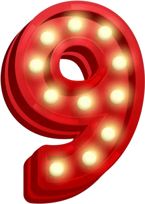  Download Number Nine Glowing Clipart Png Photo Transparent Number Nine Glowing Glow Transparent