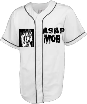  Asap Mob Asas Rocky Adult Full Tonga Baseball Jersey Png Asap Mob Logo