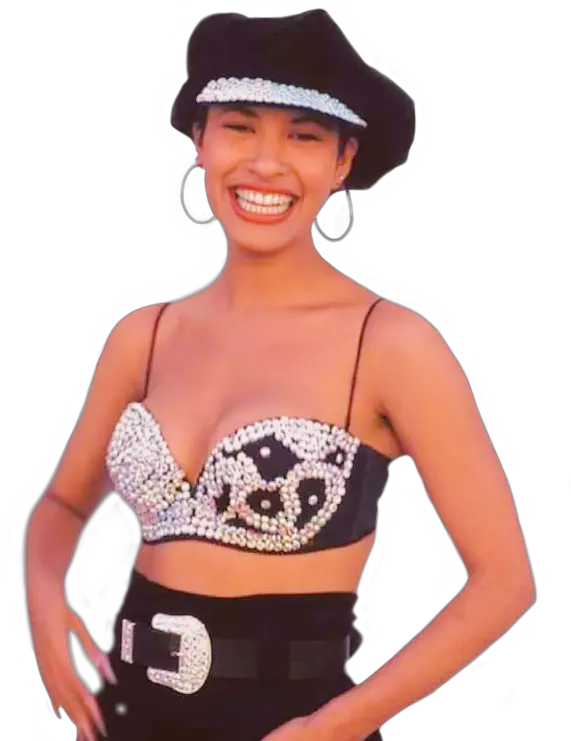  Picsart Freetoedit Woman Mujer Stickers Selena Quintanilla With Hat Png Selena Quintanilla Png