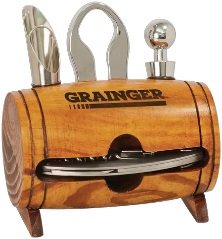  Wine Barrel 4 Piece Wine Tool Set Barrel Png Piece Of Wood Png