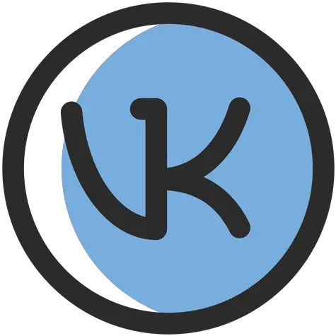  Vk Colored Stroke Icon Icon Vk Logo Png Vk Logo