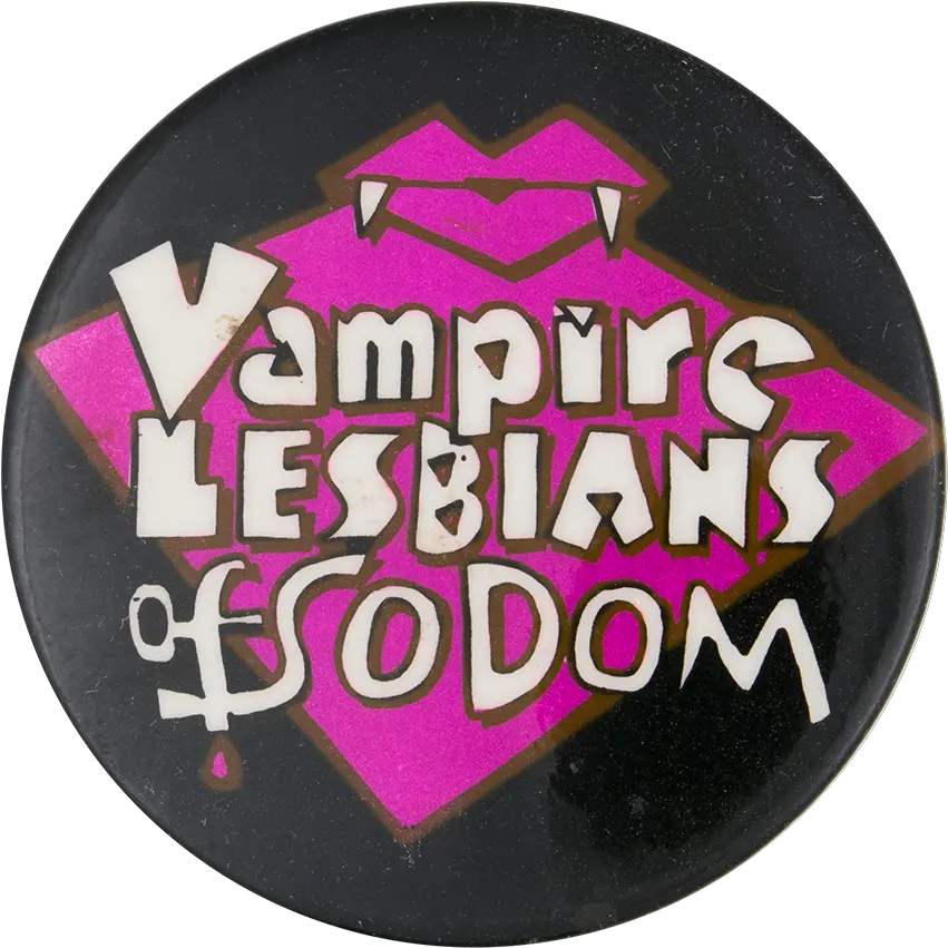  Vampire Lesbians Of Sodom Busy Beaver Button Museum Badge Png Vampire Logo